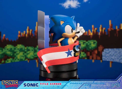 SONIC THE HEDGEHOG TITLE SCREEN STATUE