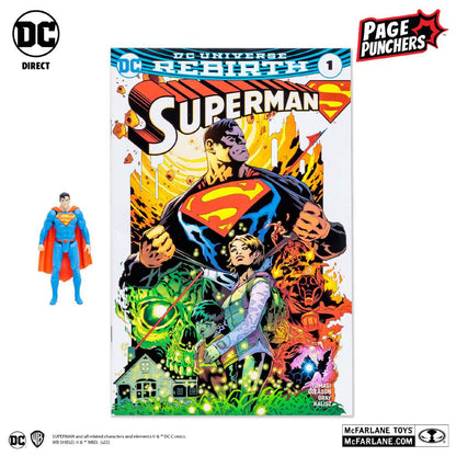 DC PAGE PUNCHERS SUPERMAN + COMIC 3IN AF