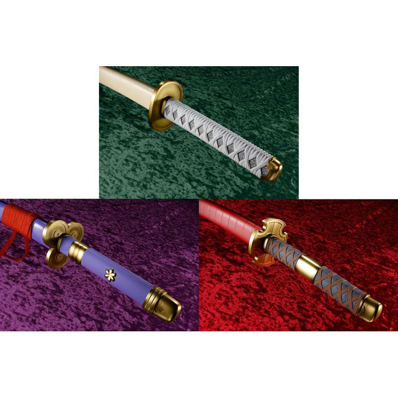 ONE PIECE RORONOA ZORO 3 SWORD PROP SET