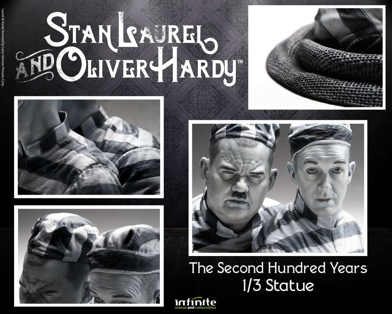 INFINITE STATUE STAN LAUREL & OLIVER HARDY 1/3 STATUA 29 cm