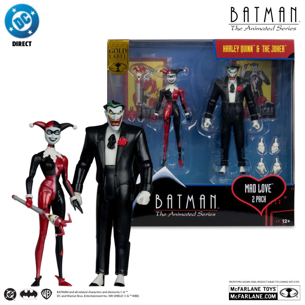 BATMAN ANIM COM HARLEY &  JOKER MADLOVE