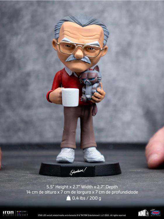 IRON STUDIOS STAN LEE GRUMPY CAT MINICO STATUA 14 cm