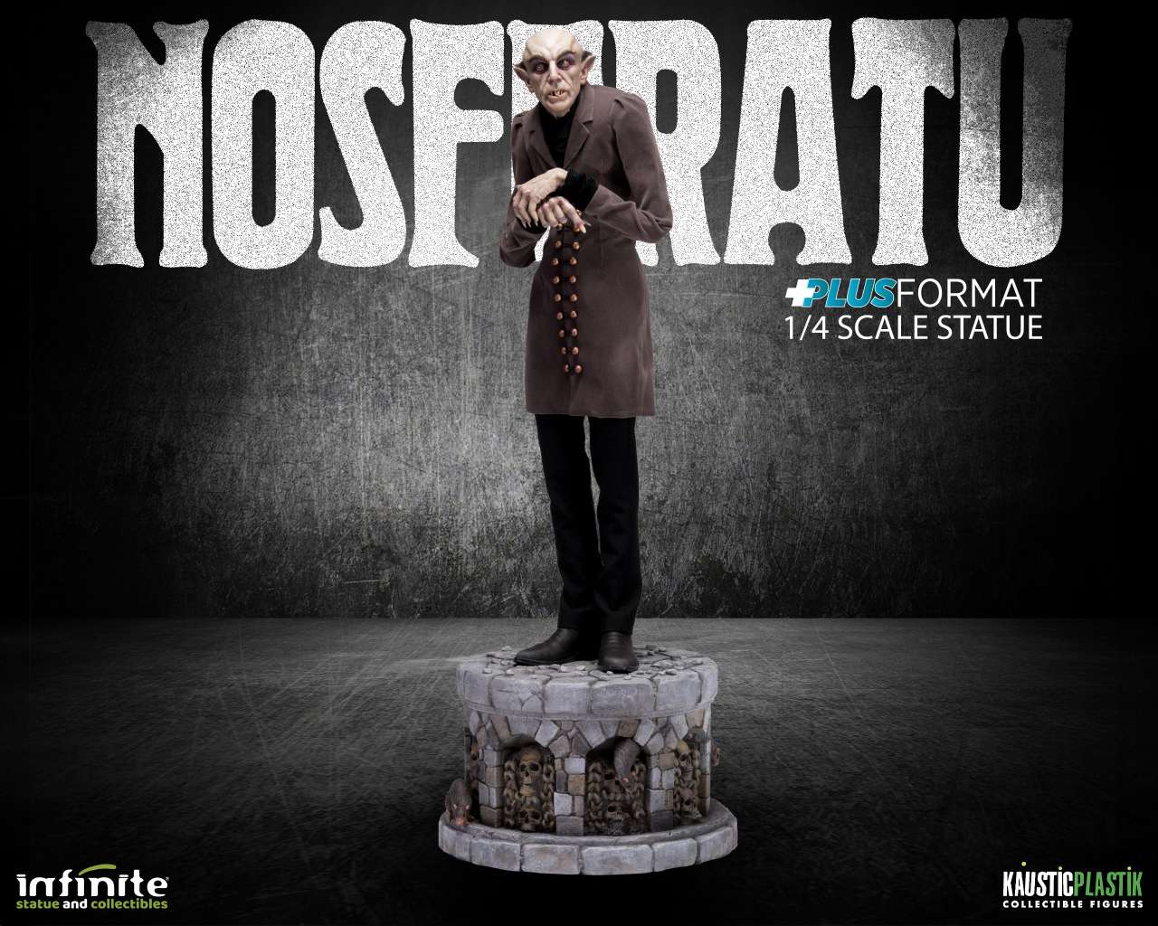 NOSFERATU  STATUA RESINA FORMATO PLUS 1/4 61 CM INFINITE STATUE