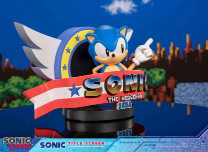SONIC THE HEDGEHOG TITLE SCREEN STATUE