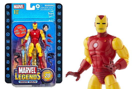 MARVEL LEGENDS 20TH ANNIVERSARY SERIES 1 ACTION FIGURA 2022 IRON MAN 15 CM HASBRO