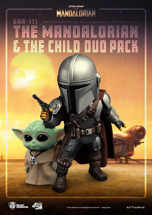 STAR WARS UOVA AA MANDALORIAN & THE BAMBINO DUO PK ACTION FIGURA BEAST KINGDOM
