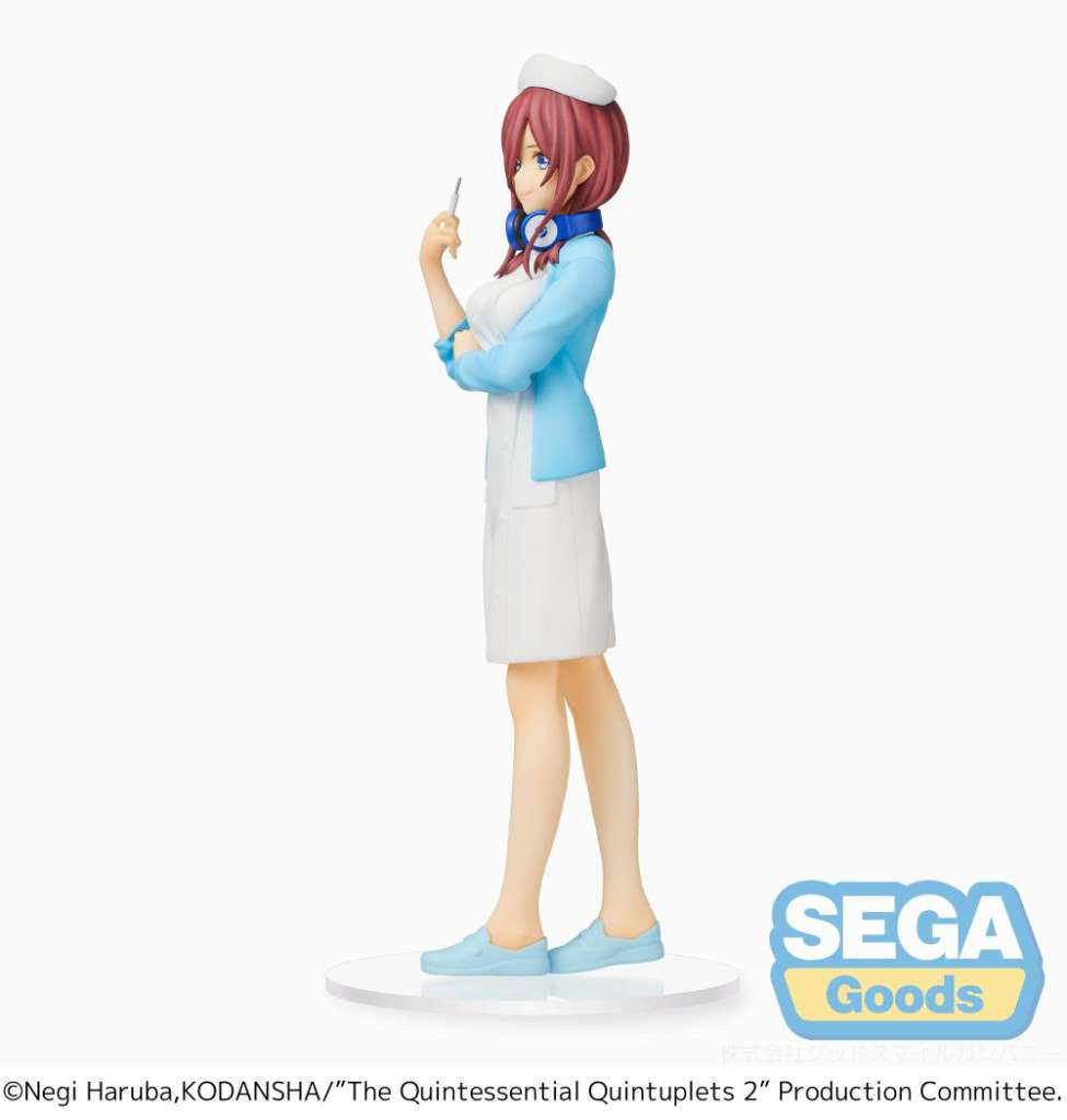 THE QUINTESSENTIAL QUINTUPLETS 2 SPM PVC STATUA MIKU NAKANO NURSE VER. 21 CM SEGA