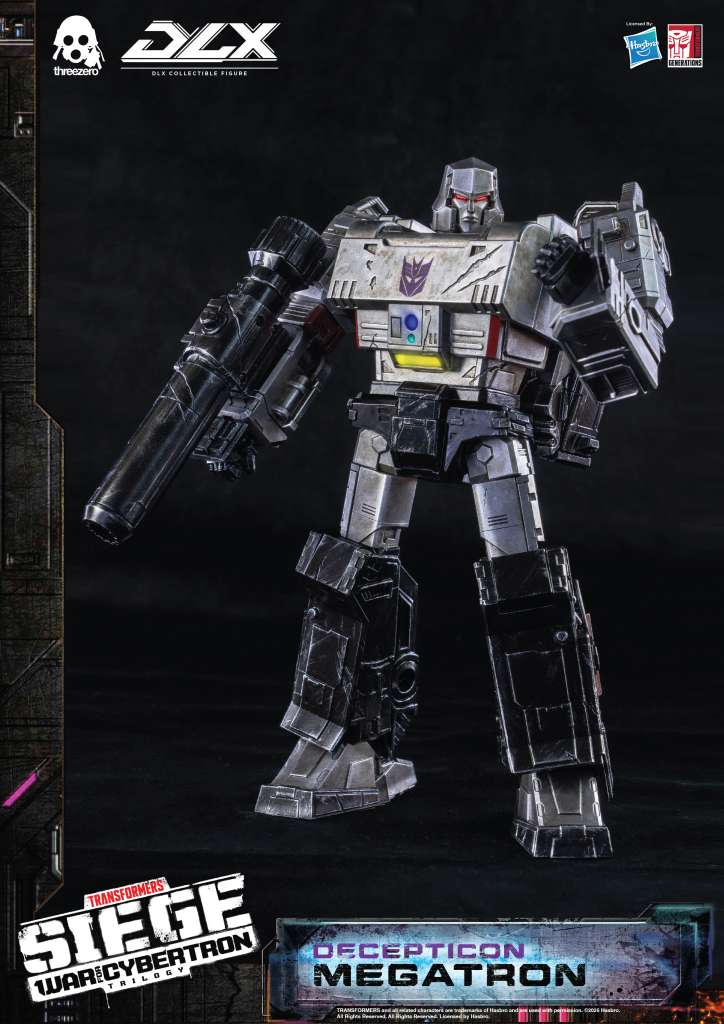 THREEA TOYS/THREEZERO TRANSFOEMERS WAR CYBERTRON TRILOGY DLX MEGATRON AF ACTION FIGURE 25 cm