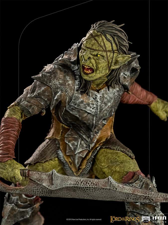 IRON STUDIOS LOTR SWORDSMAN ORC ART 1/10 STATUA 16 cm