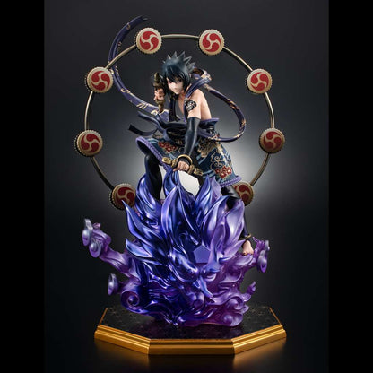 MEGAHOUSE SASUKE - NARUTO SHIPP THUNDER GOD GEM STATUA 28 cm