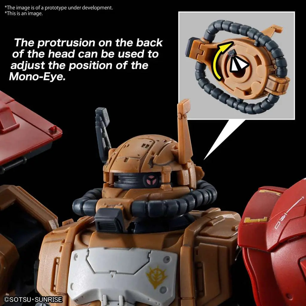 BANDAI HG ZAKU II F TYPE SOLARI RFV 1/144 MODEL KIT 14 cm