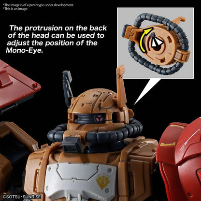 BANDAI HG ZAKU II F TYPE SOLARI RFV 1/144 MODEL KIT 14 cm
