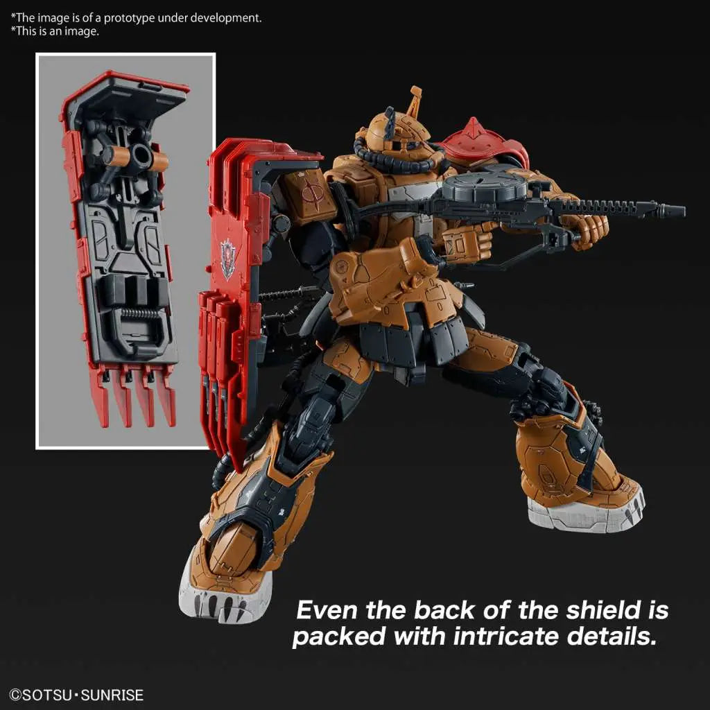 BANDAI HG ZAKU II F TYPE SOLARI RFV 1/144 MODEL KIT 14 cm