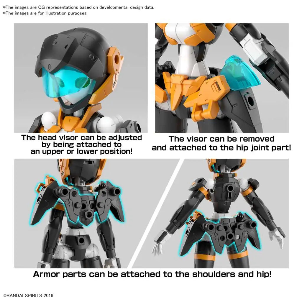 BANDAI 30MM EXM-H15D ACERBY TYPE-D 1/144 MODEL KIT 13 cm