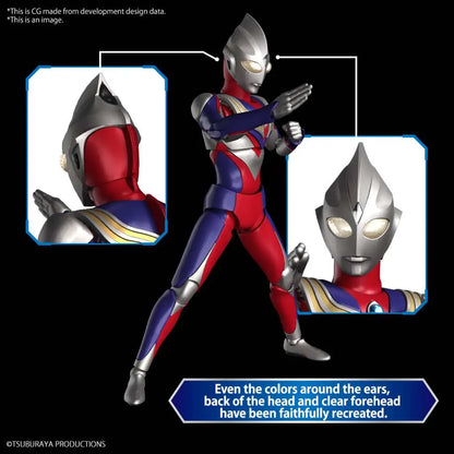 BANDAI RISE ULTRAMAN TIGA MULTI TYPE MODEL KIT 12 cm