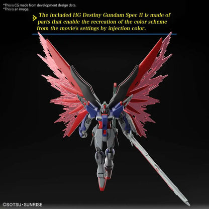 BANDAI - GUNDAM HG DESTINY GUNDAM SPEC II ZEUS SILHOUETTE 1/144 MODEL KIT 14 cm