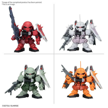 BANDAI BB SENSHI ZGMF ZAKU SERIES SET MODEL KIT 8 cm