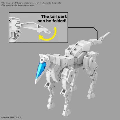 BANDAI EXTENDED ARM VEHICLE HORSE MECHA VER WHITE 1/144 MODEL KIT 30MM
