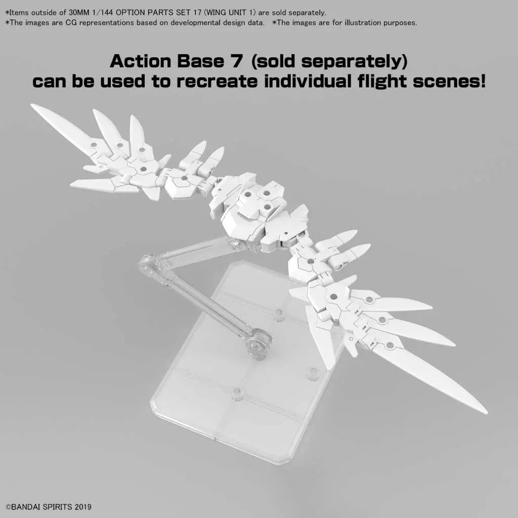 BANDAI OPT PTS SET 17 WING UNIT 1 1/144 MODEL KIT 30MM