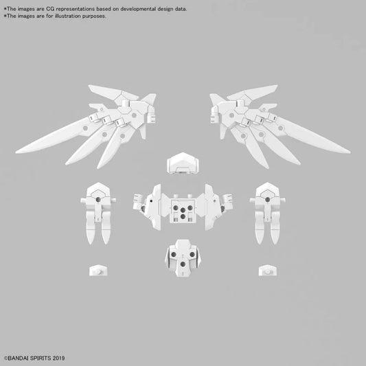 BANDAI OPT PTS SET 17 WING UNIT 1 1/144 MODEL KIT 30MM