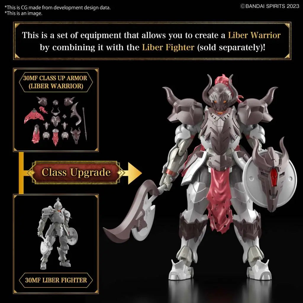 BANDAI 30MF LIBER WARRIOR MODEL KIT 13 cm
