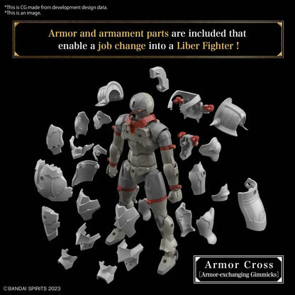BANDAI 30MF LIBER WARRIOR MODEL KIT 13 cm