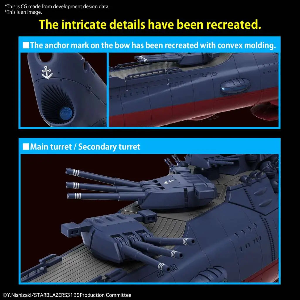 BANDAI - SPACE BATTLESHIP YAMATO 3199 1/1000 MODEL KIT 15 cm