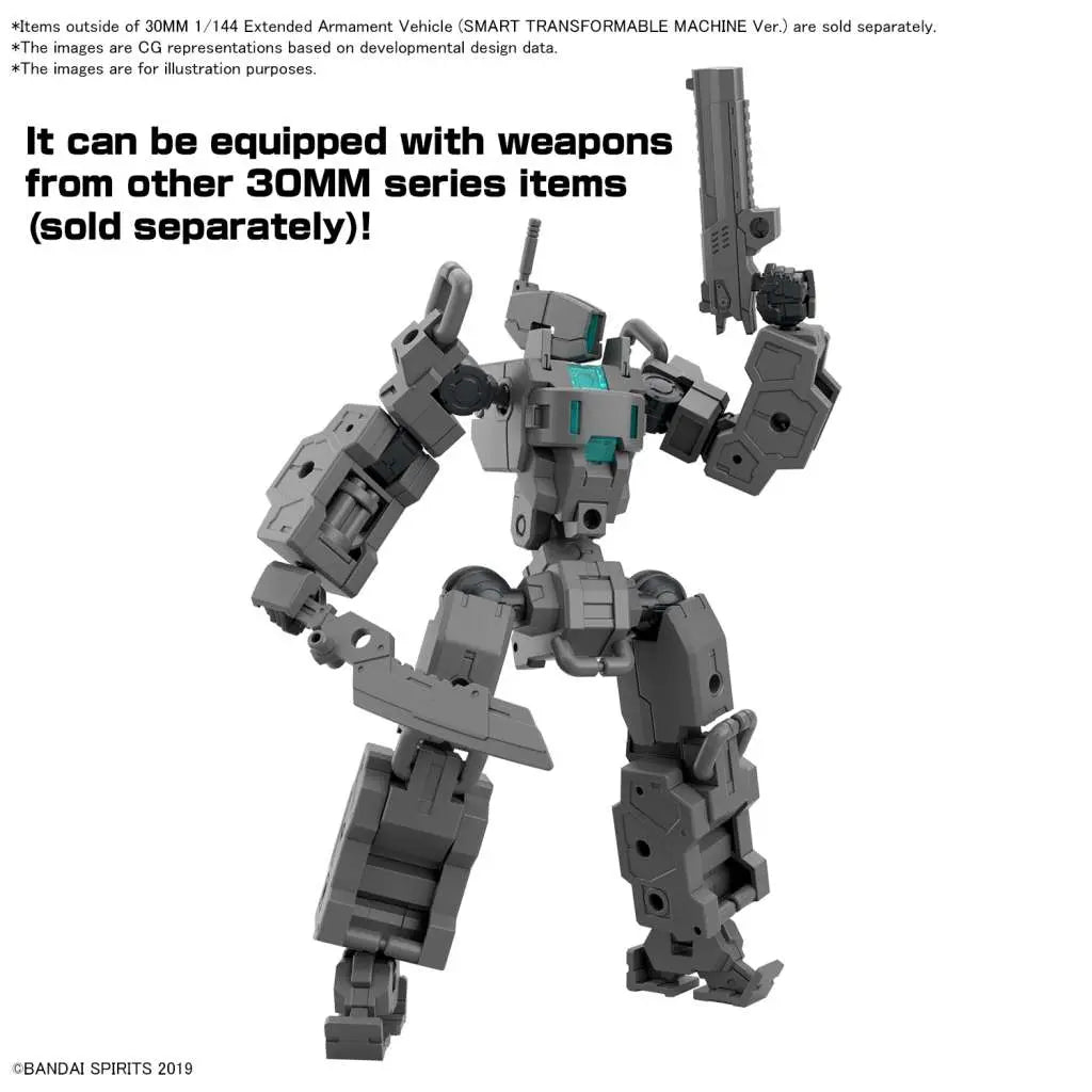 BANDAI EX ARM VEHICLE SMART TRANSFORMABLE MACHINE VER 1/144 MODEL KIT 30MM