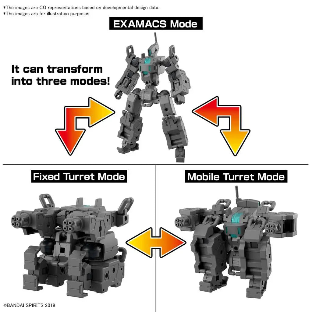 BANDAI EX ARM VEHICLE SMART TRANSFORMABLE MACHINE VER 1/144 MODEL KIT 30MM