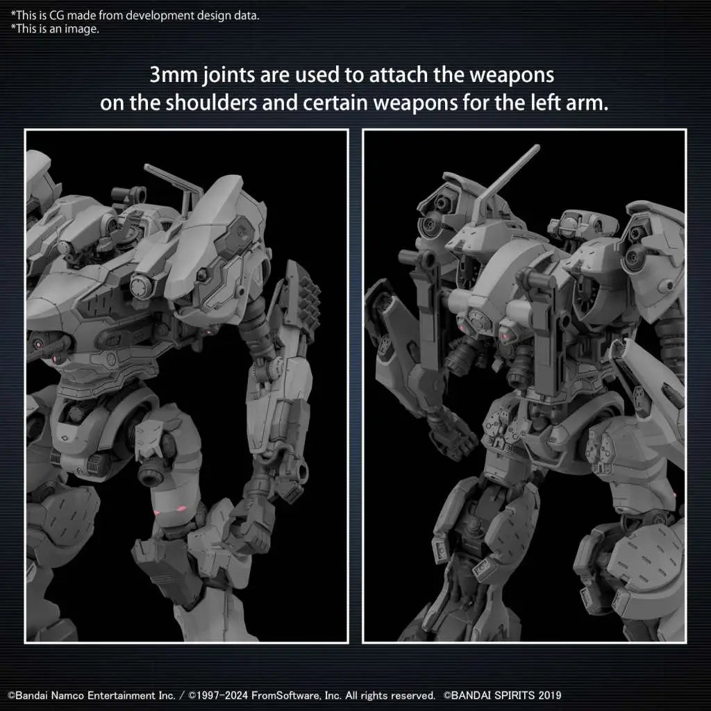 BANDAI ARMORED CORE VI FIRES RUBICON RAD CC-2000 ORBITER MODEL KIT 30MM