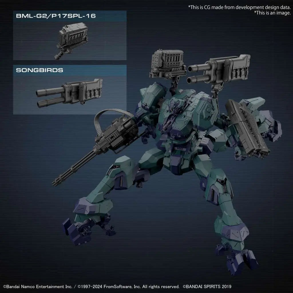 BANDAI 30MM ARMORED CORE VI FIRES RUBICON BALAM INDUSTRIES BD-011 MELANDER LIGER TAIL MODEL KIT 16 cm