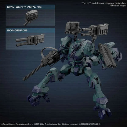 BANDAI 30MM ARMORED CORE VI FIRES RUBICON BALAM INDUSTRIES BD-011 MELANDER LIGER TAIL MODEL KIT 16 cm