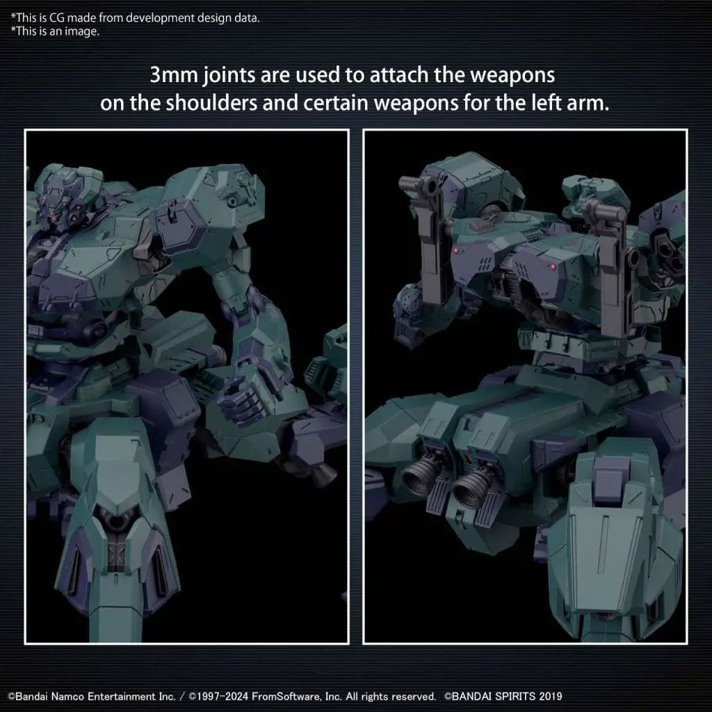 BANDAI 30MM ARMORED CORE VI FIRES RUBICON BALAM INDUSTRIES BD-011 MELANDER LIGER TAIL MODEL KIT 16 cm