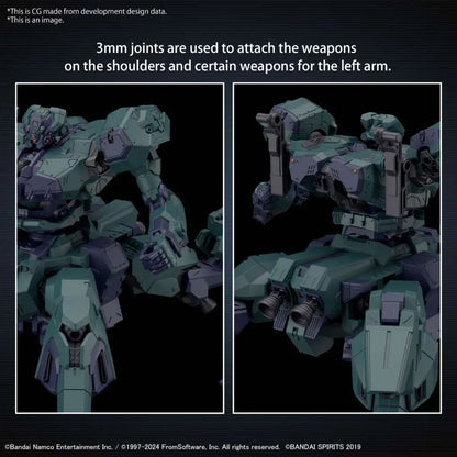 BANDAI 30MM ARMORED CORE VI FIRES RUBICON BALAM INDUSTRIES BD-011 MELANDER LIGER TAIL MODEL KIT 16 cm