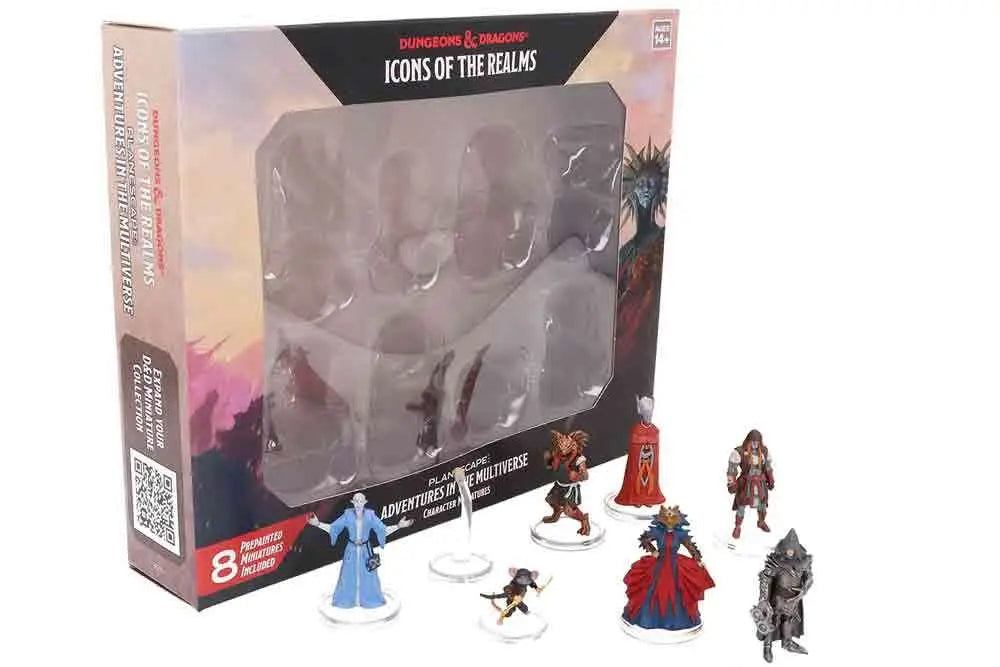 WIZKIDS DUNGEONS & DRAGONS - ICONS REALMS - PLANESCAPE: ADVENTURES MULTIVERSE - CHARACTER MINIATURES BOXED SET MINI FIGURA