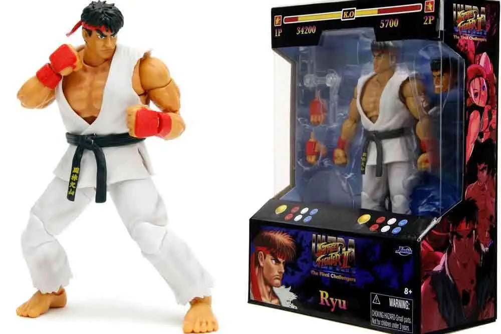 JADA TOYS RYU - STREET FIGHTER 2 DELUXE 1/12 ACTION FIGURE
