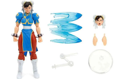 JADA TOYS CHUN LI - STREET FIGHTER 2 BLUE DRESS DELUXE 1/12 ACTION FIGURE 1 cm