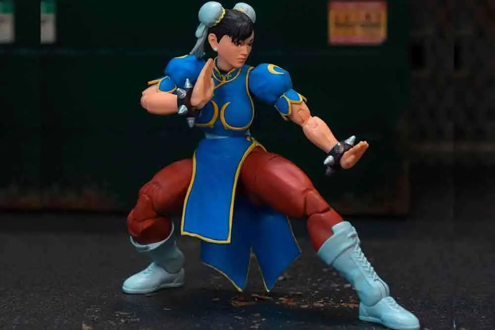 JADA TOYS CHUN LI - STREET FIGHTER 2 BLUE DRESS DELUXE 1/12 ACTION FIGURE 1 cm