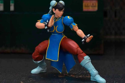 JADA TOYS CHUN LI - STREET FIGHTER 2 BLUE DRESS DELUXE 1/12 ACTION FIGURE 1 cm