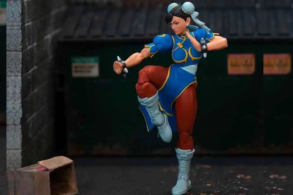 JADA TOYS CHUN LI - STREET FIGHTER 2 BLUE DRESS DELUXE 1/12 ACTION FIGURE 1 cm