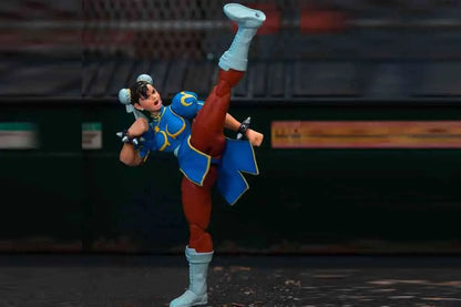 JADA TOYS CHUN LI - STREET FIGHTER 2 BLUE DRESS DELUXE 1/12 ACTION FIGURE 1 cm