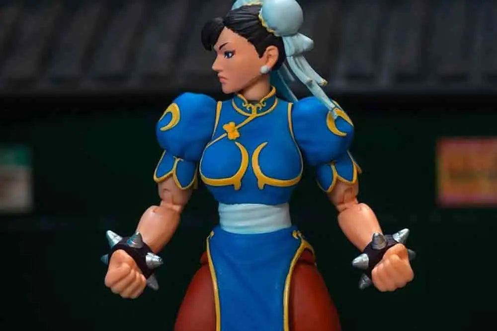 JADA TOYS CHUN LI - STREET FIGHTER 2 BLUE DRESS DELUXE 1/12 ACTION FIGURE 1 cm