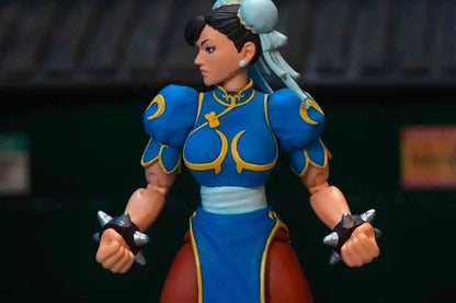 JADA TOYS CHUN LI - STREET FIGHTER 2 BLUE DRESS DELUXE 1/12 ACTION FIGURE 1 cm