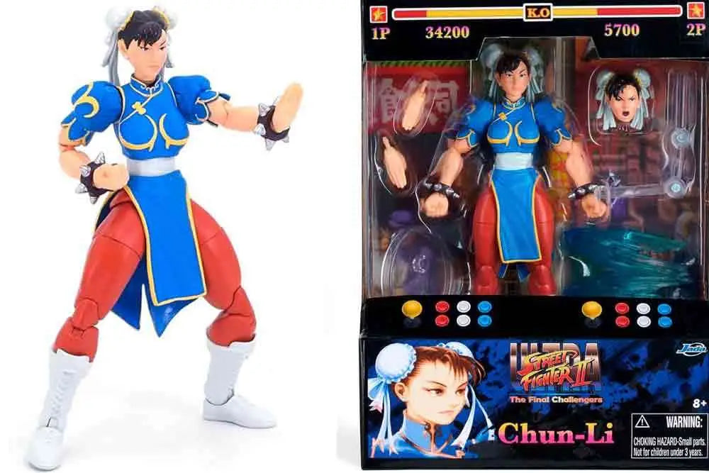JADA TOYS CHUN LI - STREET FIGHTER 2 BLUE DRESS DELUXE 1/12 ACTION FIGURE 1 cm