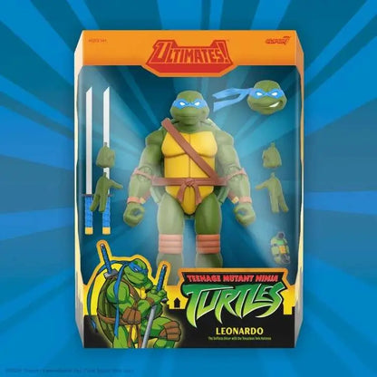 SUPER 7 TMNT ULTIMATES! W12 LEONARDO ANIMATED 2003 AF ACTION FIGURE 17 cm