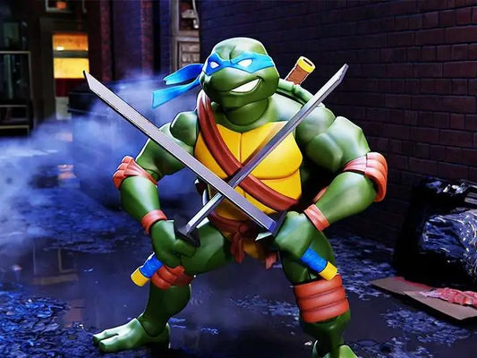 SUPER 7 TMNT ULTIMATES! W12 LEONARDO ANIMATED 2003 AF ACTION FIGURE 17 cm
