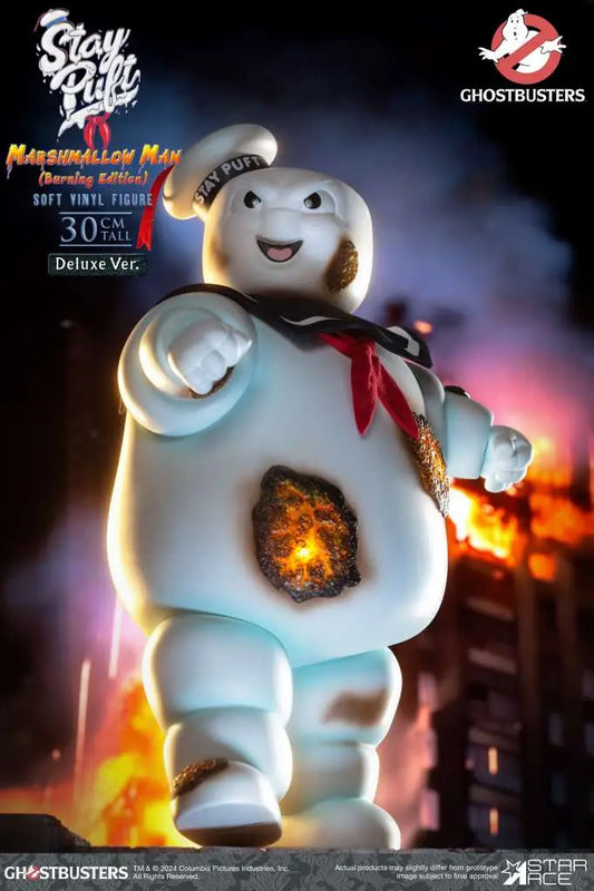 STAR ACE GHOSTBUSTERS STAY PUFT MARSHMALLOW MAN BURNING DELUXE EDITION AF ACTION FIGURE 30 cm