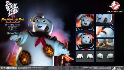STAR ACE GHOSTBUSTERS STAY PUFT MARSHMALLOW MAN BURNING DELUXE EDITION AF ACTION FIGURE 30 cm