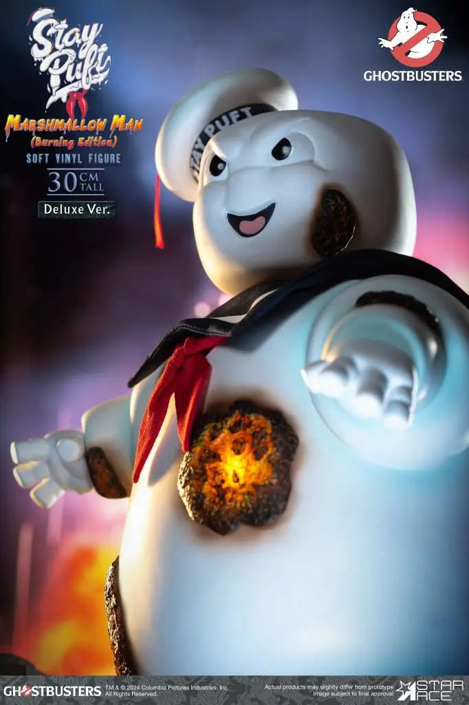 STAR ACE GHOSTBUSTERS STAY PUFT MARSHMALLOW MAN BURNING DELUXE EDITION AF ACTION FIGURE 30 cm