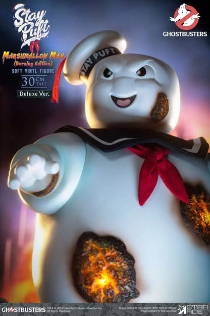 STAR ACE GHOSTBUSTERS STAY PUFT MARSHMALLOW MAN BURNING DELUXE EDITION AF ACTION FIGURE 30 cm